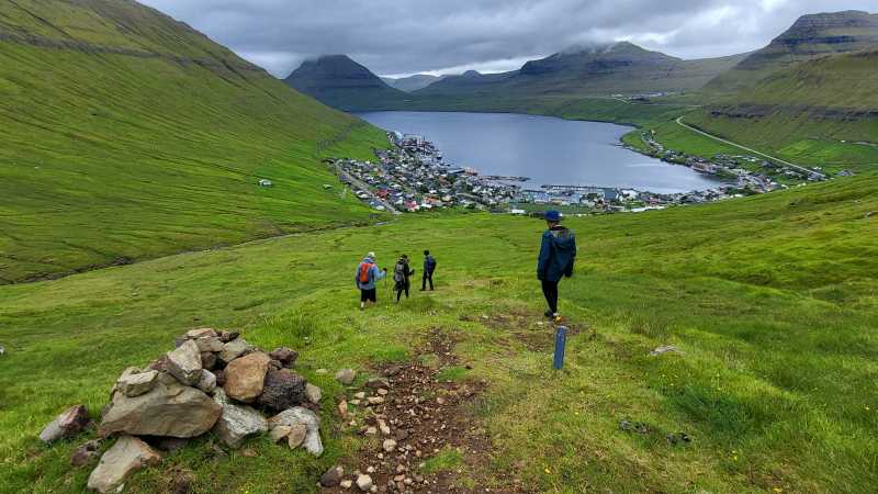 Hiking through the green mountain landscapes of the Faroe Islands - Faroe Islands: Kayaking the North Atlantic, Faroe Islands