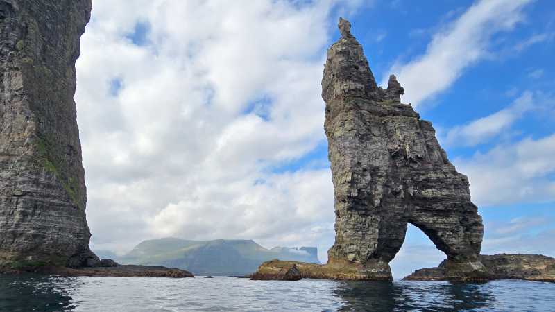 Risin og Kellingin, the Giant and the Witch sea stacks - Faroe Islands: Kayaking the North Atlantic, Faroe Islands