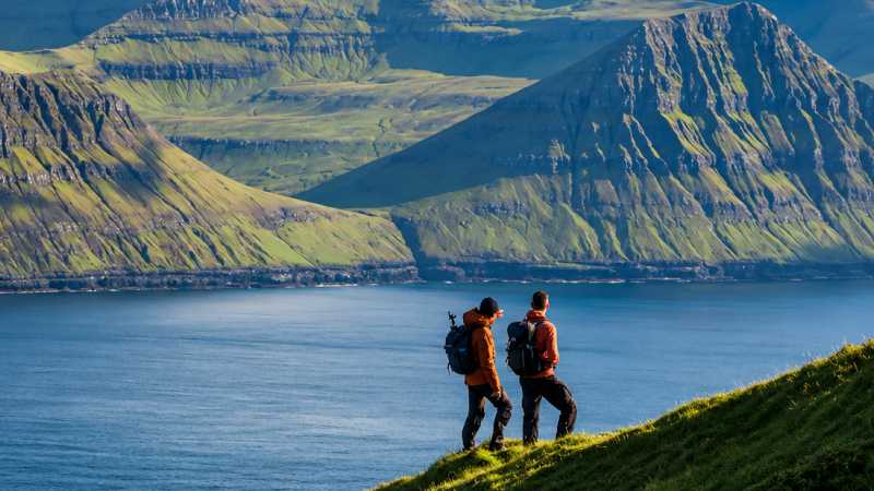 Hiking high above the fjords and rugged mountains of the Faroe Islands - Faroe Islands: Kayaking the North Atlantic, Faroe Islands