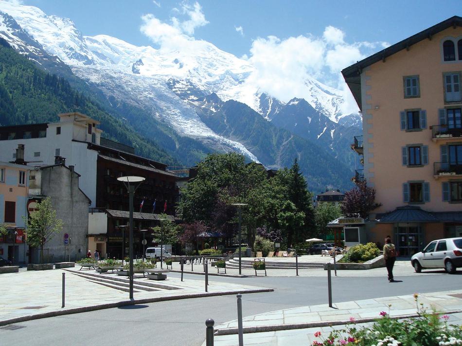 The town centre of Chamonix, France  -  Photo: Neill Prothero