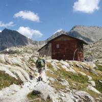 Refugi Colomina in the high Pyrenees