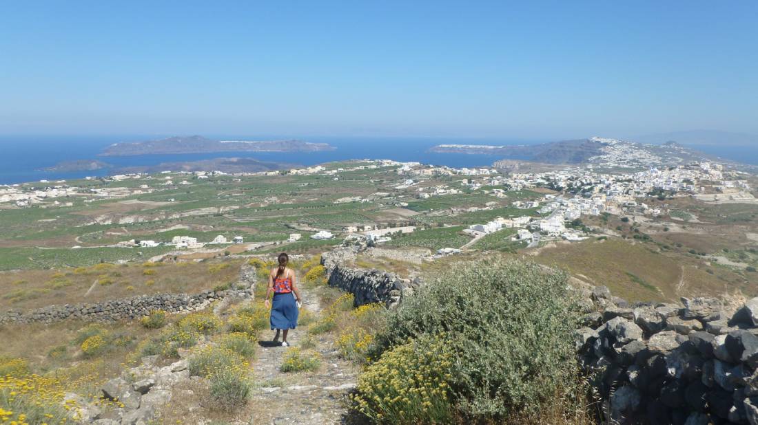 Hiking the trails on Santorini in the Greek Islands |  <i>Hetty Schuppert</i>