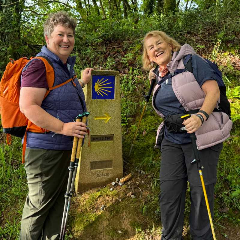 Walkers on the trail to Santiago de Compostela with Dr Stephanie Dale | Dr Stephanie Dale