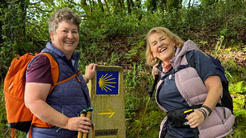 Walkers on the trail to Santiago de Compostela with Dr Stephanie Dale - Walk & Write the Camino with Dr Stephanie Dale, Spain