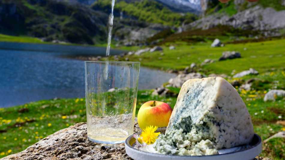 Try the local cabrales (blue cheese) and wash it down with natural cider in the Picos de Europa, Spain.