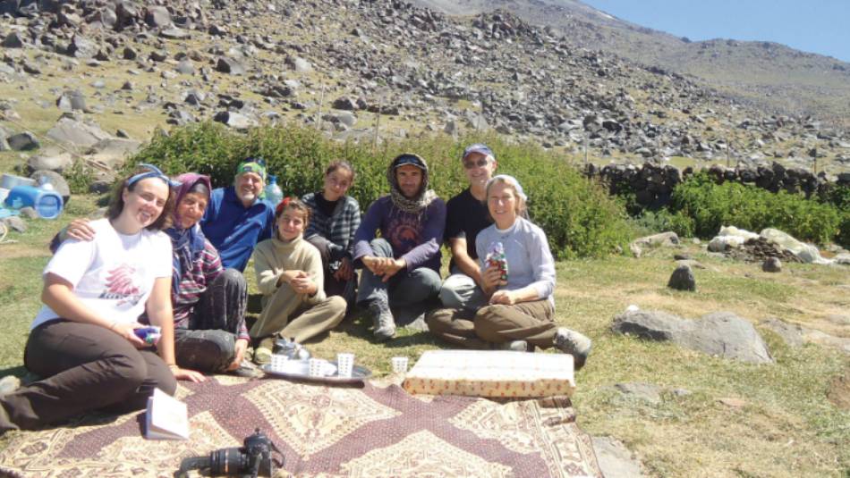 Lunch spot on an ascent Mt Ararat