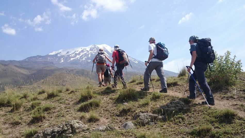 Enjoying the lower slopes of Mount Ararat
