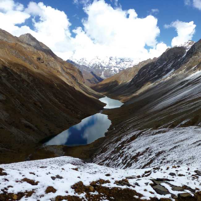 Snowy scenery trekking through Nye La | Gavin Turner