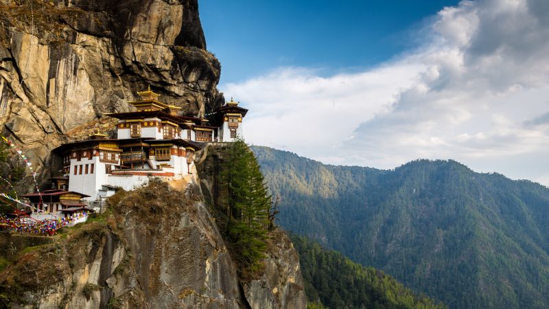 The sacred Taktsang Monastery in Bhutan is also referred to as the Tiger's Nest monastery. - Sacred Peaks & High Passes with Eric Larsen, Bhutan