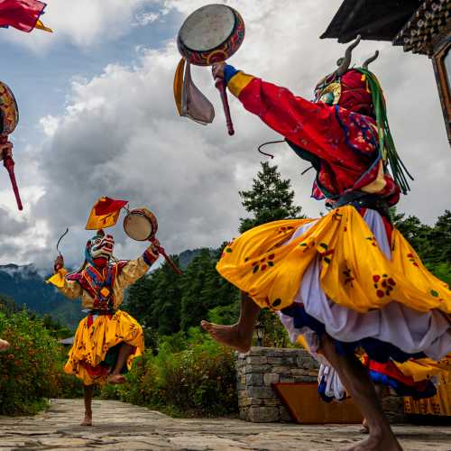 Dancers in Bhutan