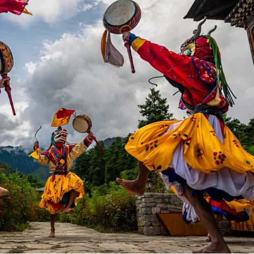 Dancers in Bhutan