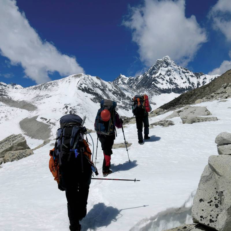 Stunning views on the trek back to Ghunsa | Ray Mustey