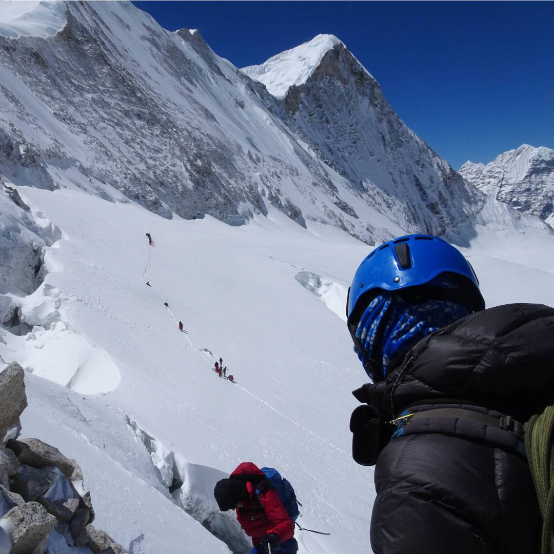 Descending the West Col towards Baruntse BC in the Honku Valley | Jasmine Star