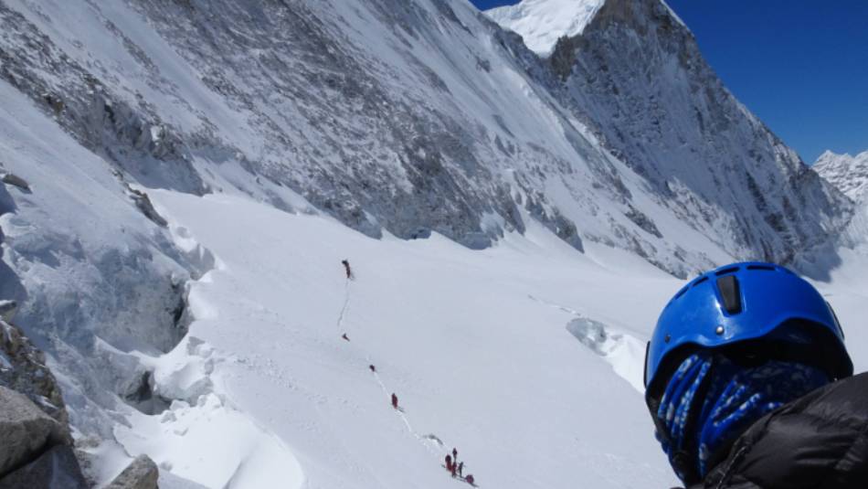 Descending the West Col towards Baruntse BC in the Honku Valley | Jasmine Star
