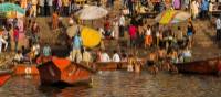 Pilgrims bathing in the Ganges at Varanasi | Richard I'Anson