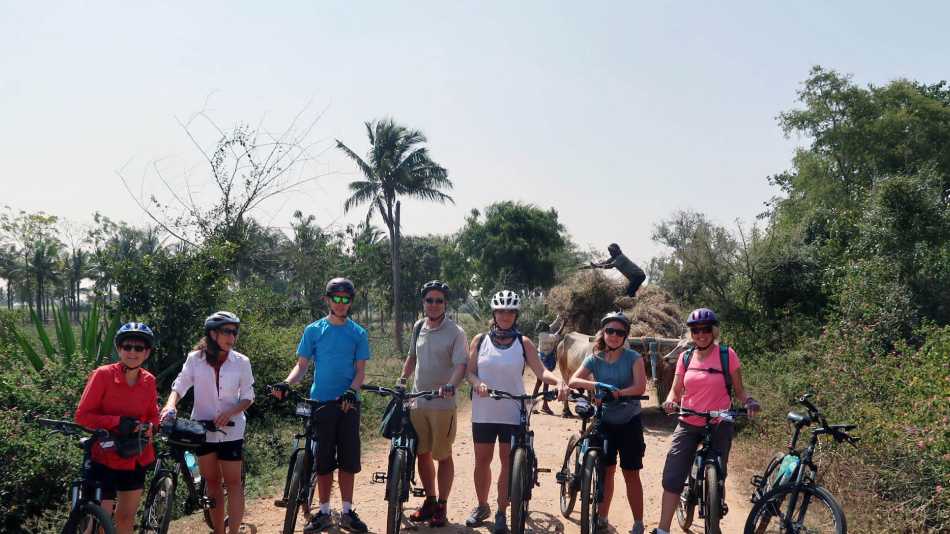 Cycling group in Karnataka State in Southern India | Kate Baker