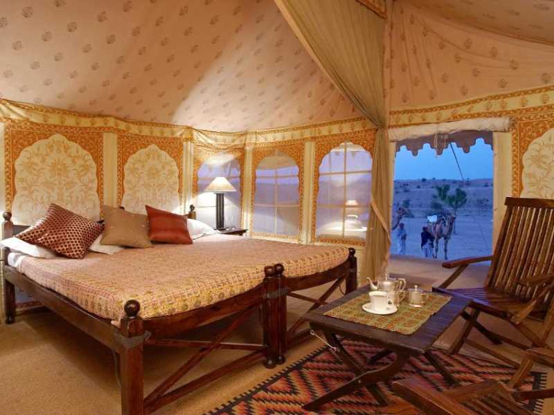 Manvar desert camp tents inside | Manvar Desert Camp