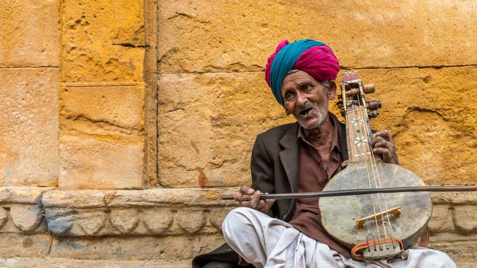 Musician at Jaisalmer Fort | Richard I'Anson