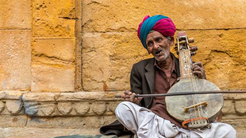 Musician at Jaisalmer Fort | Richard I'Anson