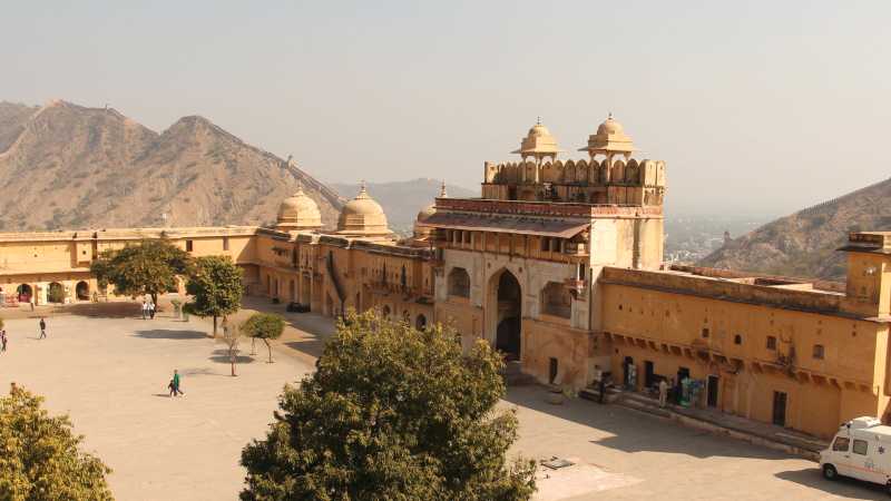 Courtyard of Amber Fort near Jaipur. | Ayla Rowe