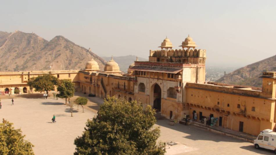Courtyard of Amber Fort near Jaipur. | Ayla Rowe