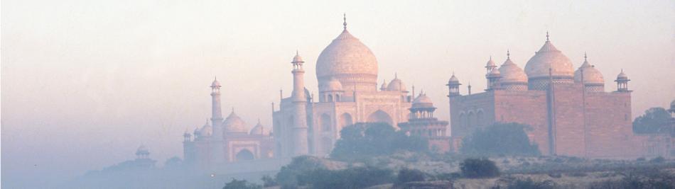 The Taj Mahal shrouded in mist -  Photo: Andrew Thomasson