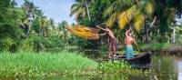 Villagers fishing in the backwaters near Kerala | Richard I'Anson
