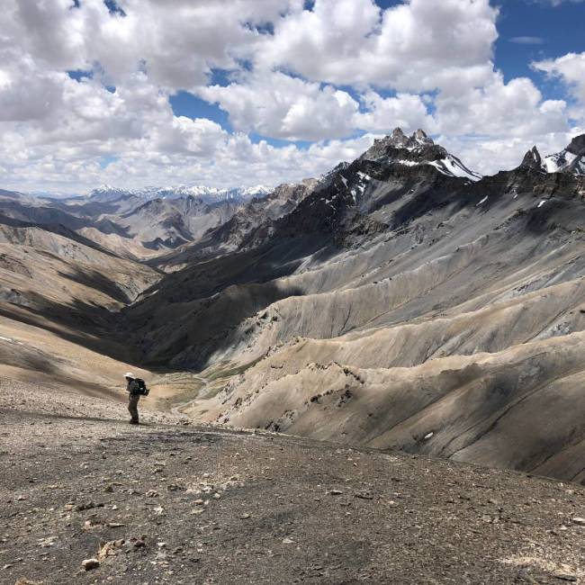 Descending from the Zalung La pass in Ladakh | Brad Atwal