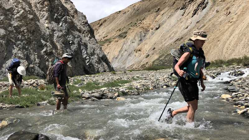 Expect many river crossings when trekking in Ladakh | Brad Atwal