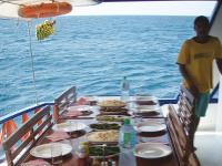 Lunch on the boat in the Maldives |  <i>Bec Leorke</i>