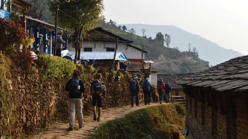 Trek through small villages in the Annapurna region | Erin Williams