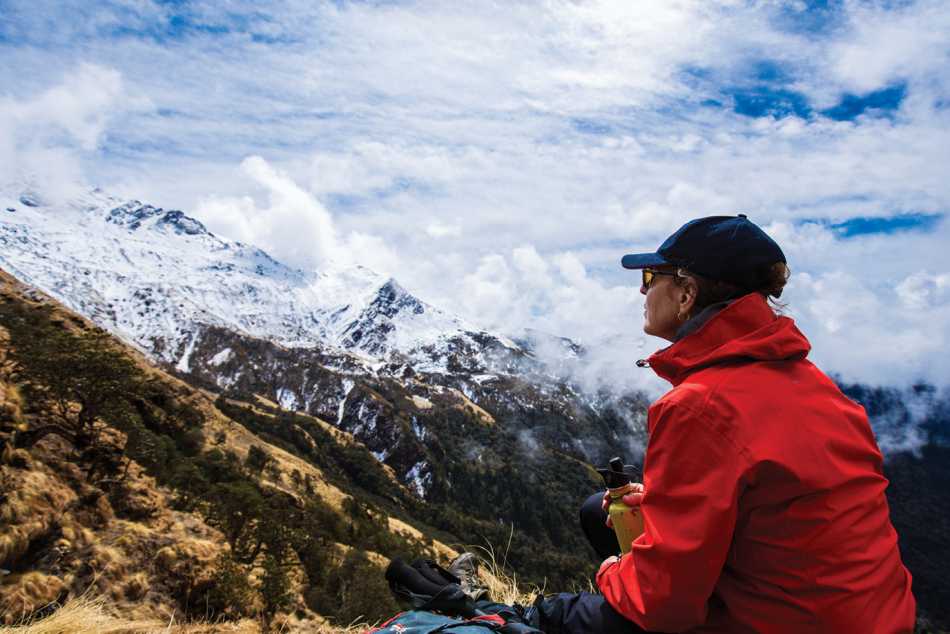 Enjoying the breathtaking scenery in the Annapurna region