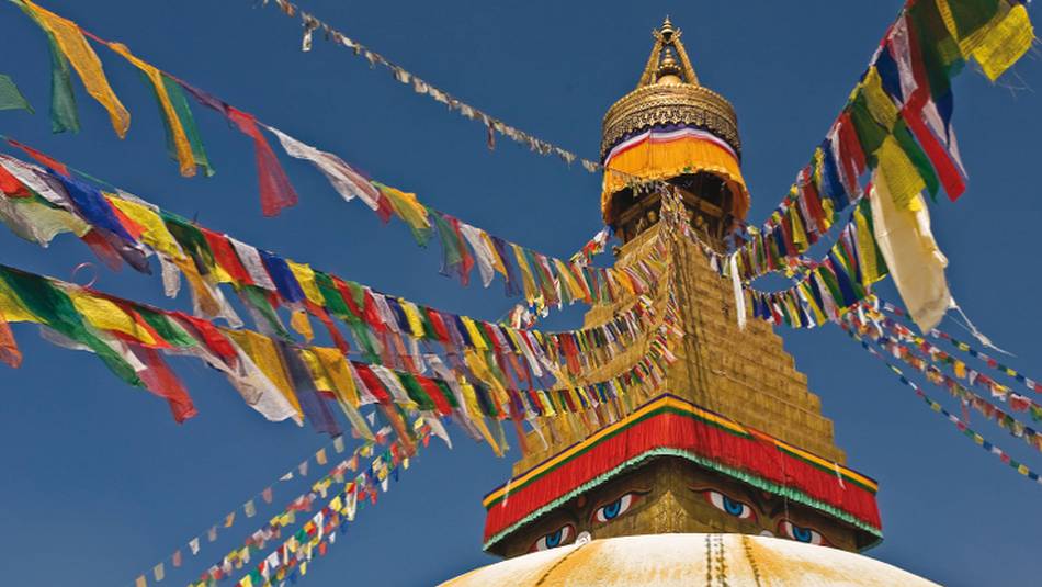 Boudhanath stupa in Kathmandu is one of the largest spherical stupas in Nepal. | Peter Walton