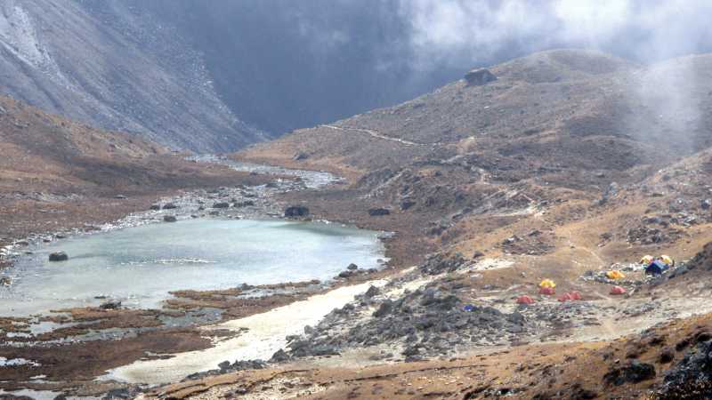 Views from the base camp on Cholo | Warren Townsden