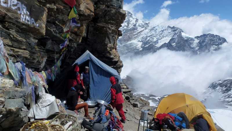 Impressive views from our high camp on Mera Peak | Malcolm Leary