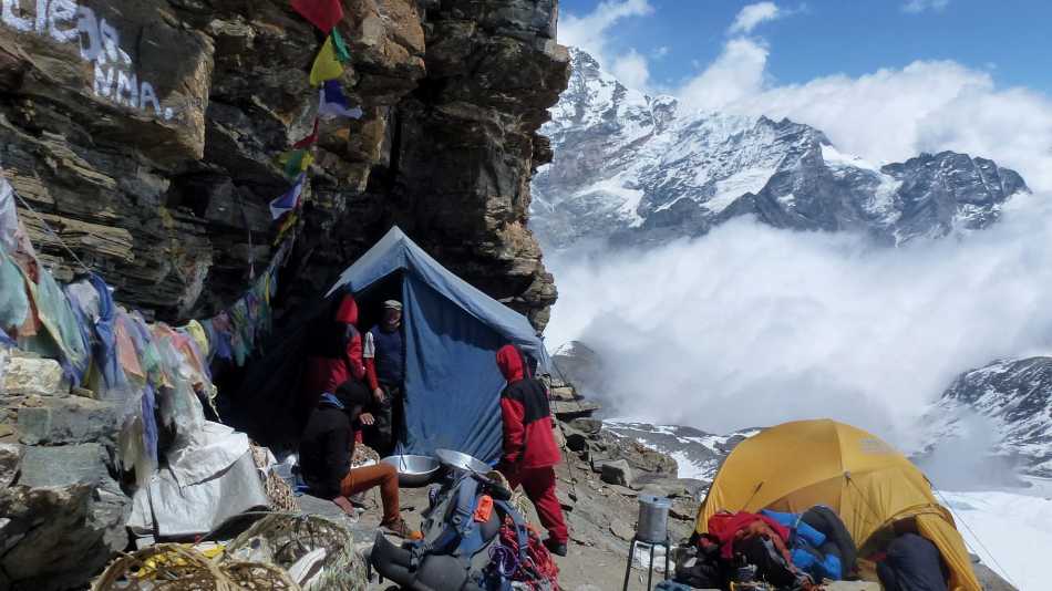 Impressive views from our high camp on Mera Peak | Malcolm Leary