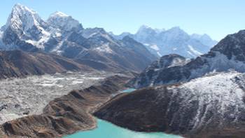 Incredible views of some of Nepal's highest peaks from Gokyo Ri
