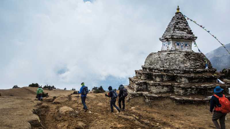 Buddhist stupa on the trail to Everest Base Camp | Mark Tipple