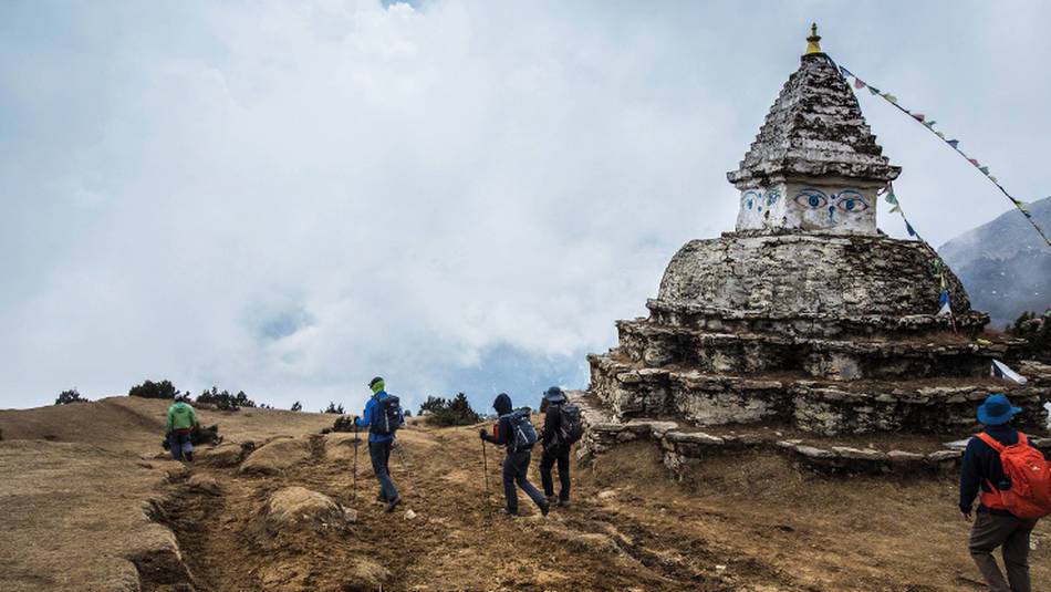 Buddhist stupa on the trail to Everest Base Camp | Mark Tipple