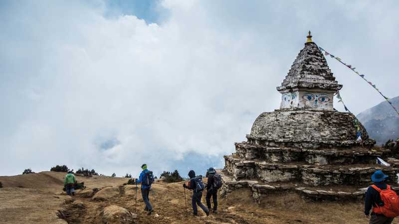 Buddhist stupa on the trail to Everest Base Camp | Mark Tipple
