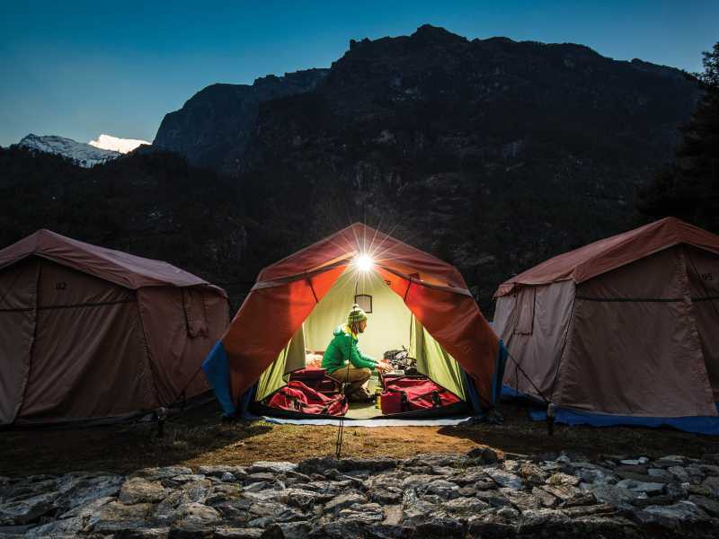 Stay at our comfortable semi-permanent campsites in Nepal's Everest region | Mark Tipple