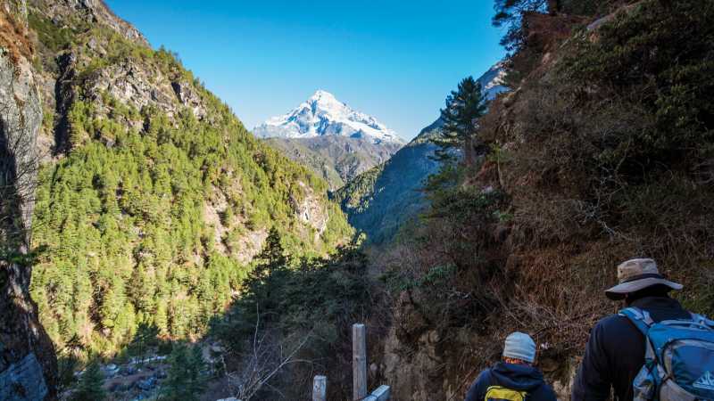 Descending from Namche to Monjo - Sir Edmund Hillary Foundation Celebration Trek - 11 days, Nepal