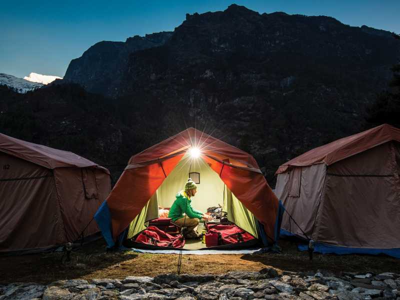 Stay at our comfortable semi-permanent campsites in Nepal's Everest region | Mark Tipple