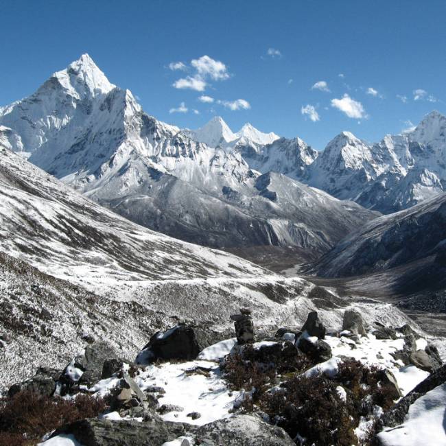 Into the mountains beyond Thyangboche Monastery on route to Everest Base Camp | Michael Harkness