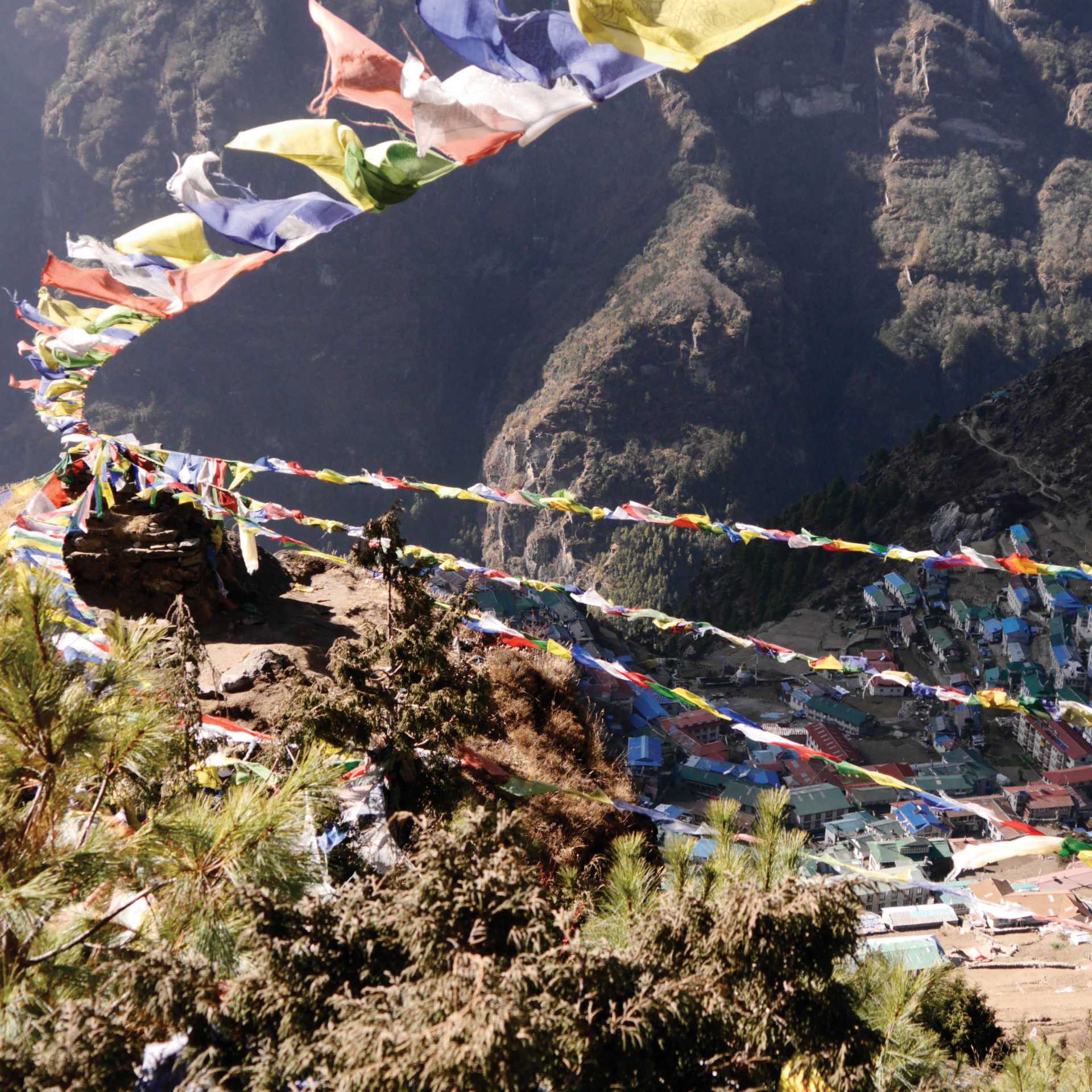 Views from above Namche Bazaar | Charles Duncombe