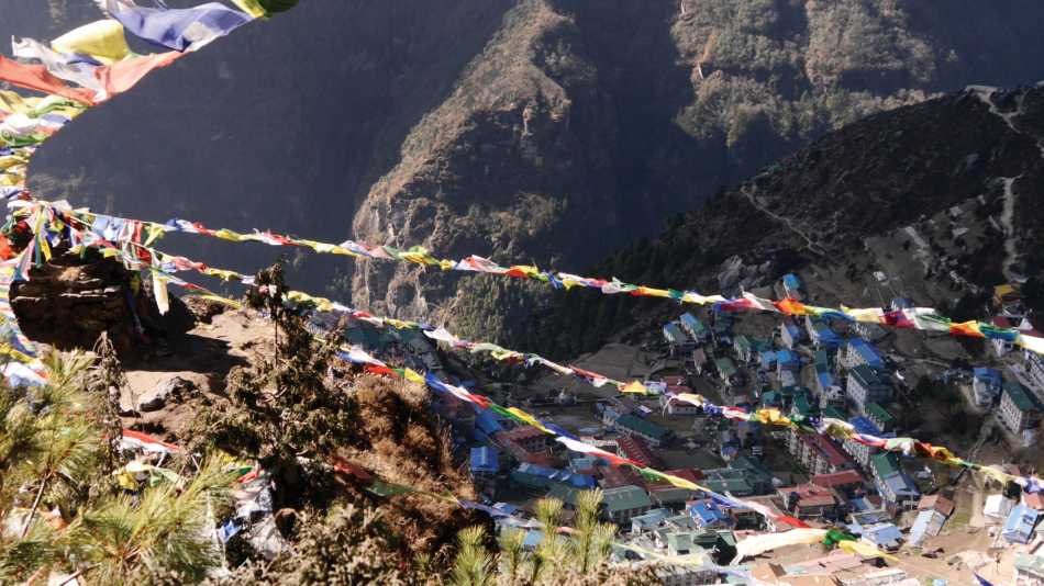 Views from above Namche Bazaar | Charles Duncombe