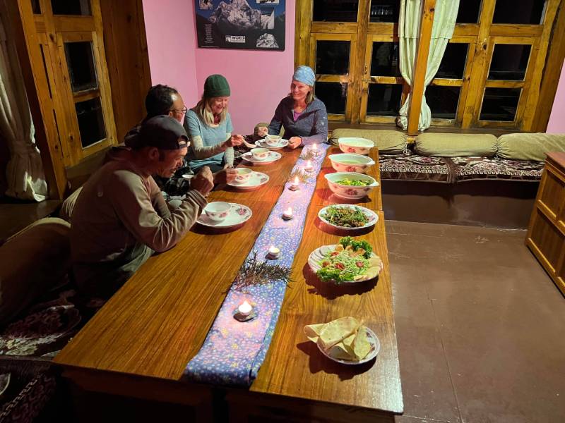 Delicious meals prepared on our Nepal treks | Sue Badyari