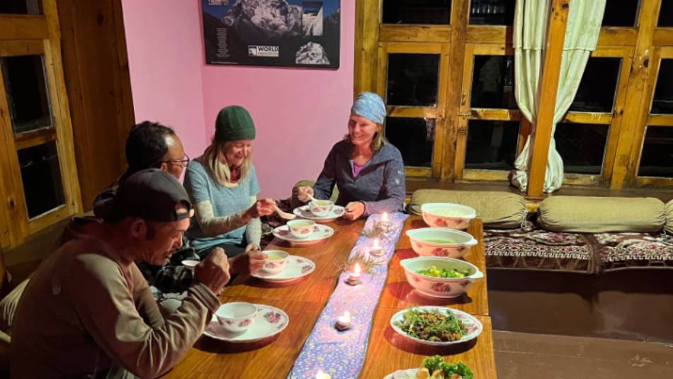 Delicious meals prepared on our Nepal treks | Sue Badyari