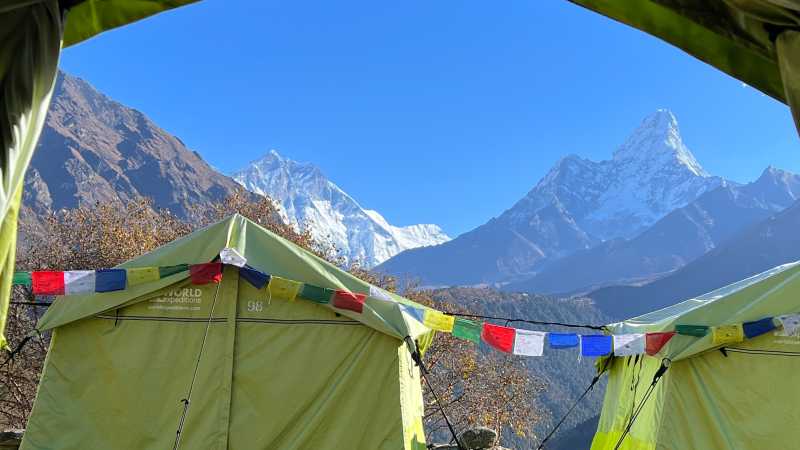 Comfortable campsites in the Everest region | Sue Badyari