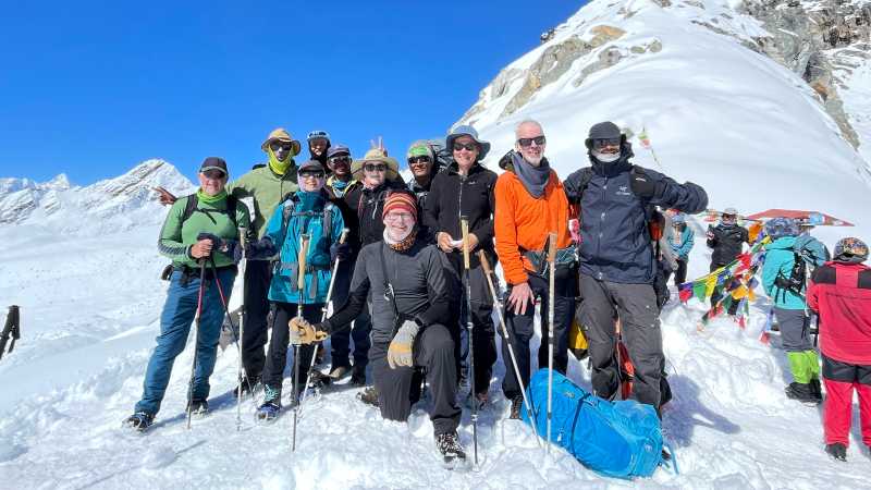Group on Cho La, Nepal | Brad Atwal